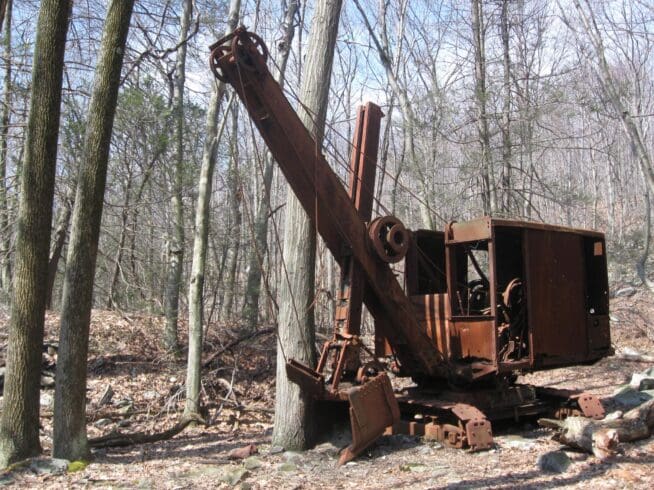 Old abandoned piece of coal-mining equipment. Just off the Appalachian Trail, Lebanon County, Pennsylvania. (Flickr/Joe Coyle)