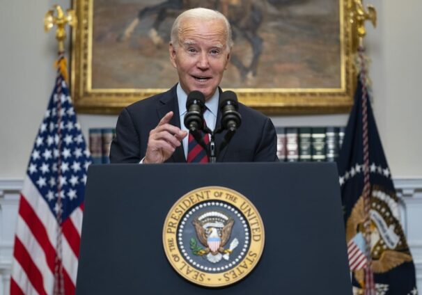 President Joe Biden delivers remarks on student loan debt forgiveness, in the Roosevelt Room of the White House, Wednesday, Oct. 4, 2023, in Washington. (AP Photo/Evan Vucci)