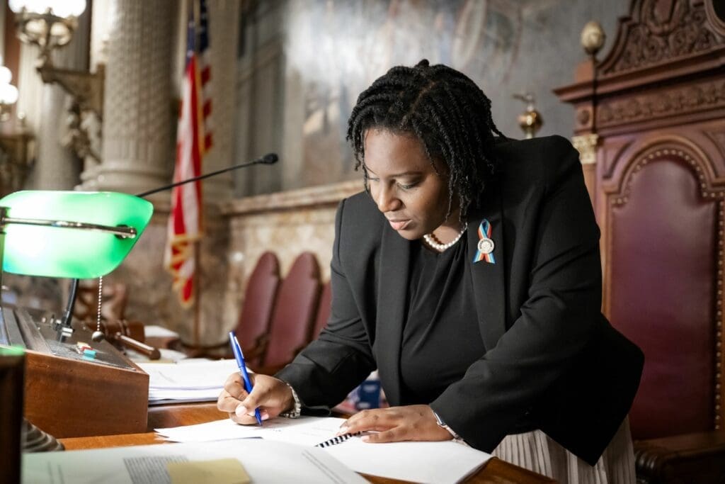 Under Pennsylvania House Speaker Joanna McClinton's leadership, the chamber has passed legislation that would address gun violence, protect LGBTQ+ residents and abortion care and increase the minimum wage.