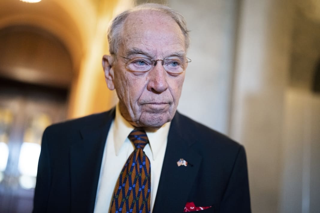 Sen. Chuck Grassley, R-Iowa, is seen during votes in the U.S. Capitol on Tuesday, December 5, 2023. (Tom Williams/CQ Roll Call via AP Images)